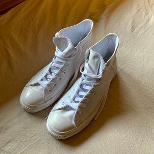 All Star White Leather Converse